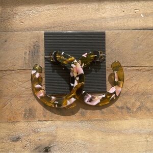 Madewell Resin Hoop Earrings